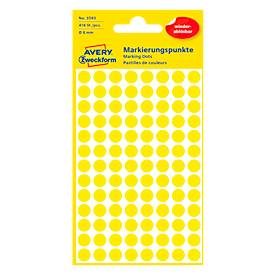 AVERY Zweckform, AVERY ZWECKFORM Markierungspunkte gelb 3013 8mm 416 St&uuml;ck