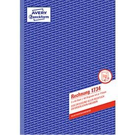 AVERY Zweckform, AVERY Zweckform Kontobuch 1734 DIN A4 Perforiert N/A 40 Blatt