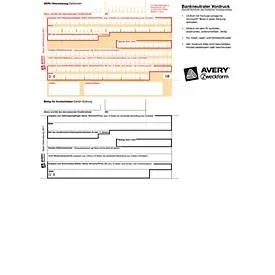 AVERY Zweckform, Avery-Zweckform Überweisung Formular SEPA-Überweisung DIN A4 Anzahl der Blätter: 100 2817