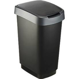 rothopro, rothopro Abfalleimer TWIST, 25 l, schwarz/dunkelsilber