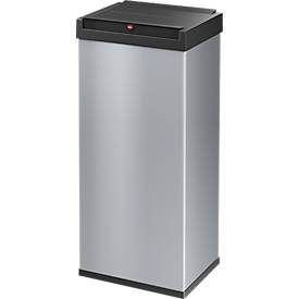 Hailo, Hailo Schwingdeckel-Abfallbox Big-Box Swing Volumen 52 l, BxHxT 340 x 770 x 260 mm Behälter silber