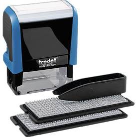 Trodat, TRODAT Stempel Typomatic 4912TYPO blau/schwarz 3mm
