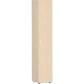 Aktenschrank, 6 Ordnerhöhen, 5 Böden, Tür rechts oder links, B 400 x T 400 x H 2160 mm, Ahorn