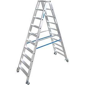 KRAUSE, KRAUSE® Stufen-r Profi, 2-seitig begehbar, mit Rollen, Standhöhe 1,90 m