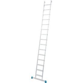 KRAUSE, Stufen-Anlegeleiter, 15 Stufen, mit Traverse