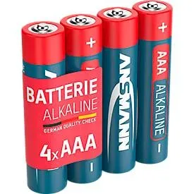 ANSMANN, Ansmann LR03 Red-Line Micro (AAA)-Batterie Alkali-Mangan 1.5 V 4 St.