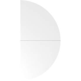 LIVIQUE, Anbautisch Office Weiss Holz 160 cm - Material: Holzwerkstoff - Anbautisch