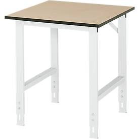 RAU, RAU höhenverstellbarer Werktisch Serie TOM, HxBxT 760-1.080 x 750 x 800 mm, MDF Arbeitsplatte