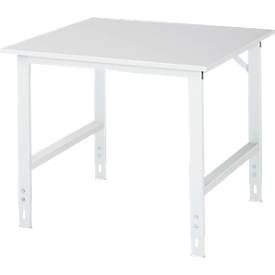 RAU, RAU höhenverstellbarer Werktisch Serie TOM, HxBxT 760-1.080 x 1.000 x 1.000 mm, Arbeitsplatte Melamin-Belag
