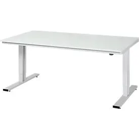 Arbeitstisch Serie adlatus 300, Melamin-Platte, B 2000 x T 1000 x H 720 - 1120 mm