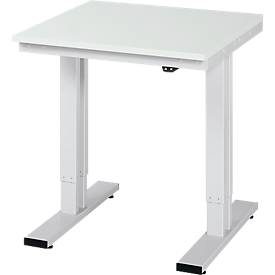 RAU, RAU elektrisch höhenverstellbarer Werktisch Serie adlatus 300, HxBxT 720-1.120 x 750 x 800 mm, melaminharzbeschichtete Arbeitsplatte