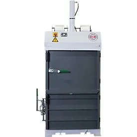 Ballenpresse HSM V-Press 503 eco, 2 vertikale Umreifungen, geeignet für Ballenentnahmewagen, Presskraft 30 kN, Kniehebelverschluss