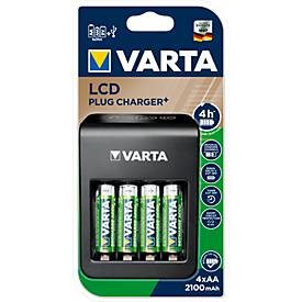 VARTA, VARTA LCD Plug Charger 56706 57687101441 avec 4x AA, 2100mAh