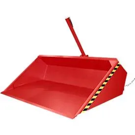 Bauer® Schaufel für Stapler, hydraulisch, lackiert, Volumen 1,2 m³, feuerrot