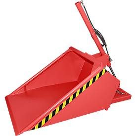 Bauer® Schaufel für Stapler, hydraulisch, lackiert, Volumen 0,5 m³, feuerrot