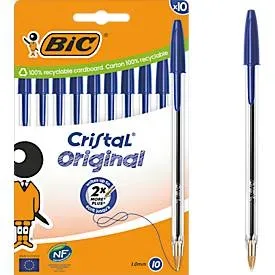BIC, BIC Kugelschreiber Cristal M 830863 10 St&uuml;ck, blau