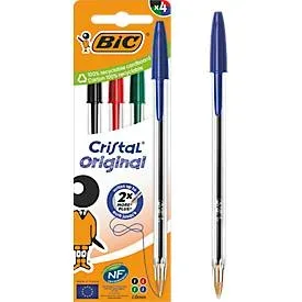 BIC, Bic Cristal Original Kugelschreiber 4 Stück
