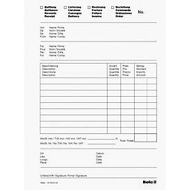 Biella, BIELLA Durchschreibeblock Copy A6 516625 weiss 4-sprachig, Mehrzweck