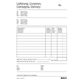 Biella, BIELLA Liefers. COPY-BLOC D/F/I/E A5 512525.00 selbstdurchschreib. 50x2 Blatt