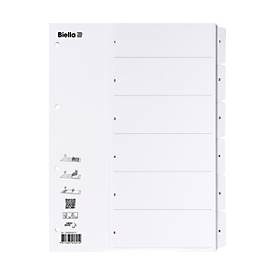 Biella, BIELLA Register Karton, SmartIndex A4 469406.01 1-6, weiss