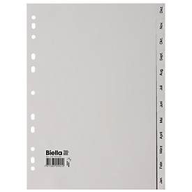 Biella, BIELLA Register PP grau A4 471414.90 Dez.-Jan., deutsch