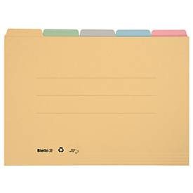 Biella, BIELLA Registermappe A4 325432.00 farbig assort., 190 Bl. 5 Stk.