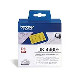 PTOUCH, PTOUCH Endlos-Etiketten 62mmx30.48m DK-44605 QL-500/550 gelb Rolle