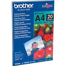Brother, BROTHER Photo Paper glossy 260g A4 BP71-GA4 MFC-6490CW 20 Blatt
