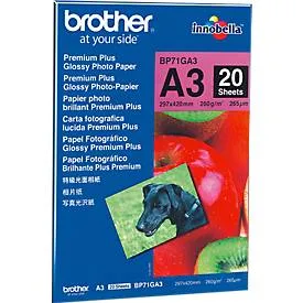 Brother, BROTHER Photo Paper glossy 260g A3 BP71-GA3 MFC-6490CW 20 Blatt