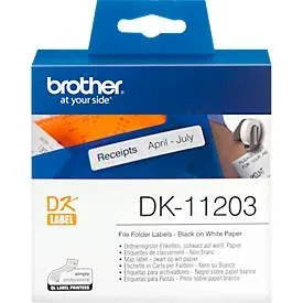PTOUCH, PTOUCH Ordner-Etiketten 17x87mm DK-11203 QL-500/550 300 Stk./Rolle