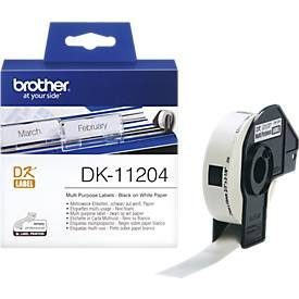 PTOUCH, PTOUCH Mehrzweck-Etiketten 17x54mm DK-11204 QL-500/550 400 Stk./Rolle