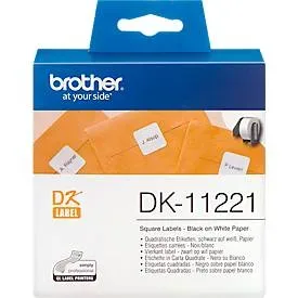 PTOUCH, PTOUCH Etiketten quadratisch 23mm DK-11221 QL-500 weiss 1000 Stk./Rolle