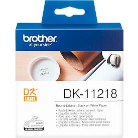 PTOUCH, PTOUCH Etiketten rund 24mm DK-11218 QL-500/550 1000 Stk./Rolle