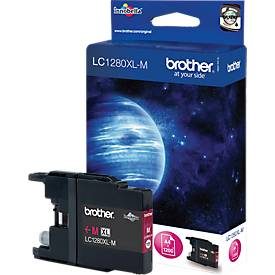 Brother, Brother -  Tintenpatrone HY magenta LC-1280M MFC-J6510DW 1200 Seiten, 1100 Seiten