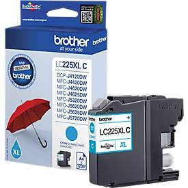 Brother, BROTHER Tintenpatrone cyan LC-225XLC MFC-J5620DW 1200 Seiten