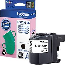 Brother, BROTHER Tintenpatrone schwarz LC-227XLBK MFC-J4620DW 1200 Seiten
