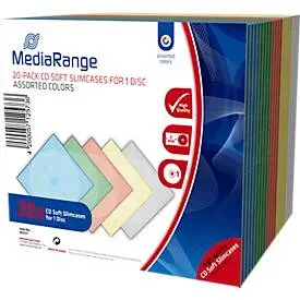MediaRange, MediaRange - Hülle CD / DVD Retail Pack, Multicolor