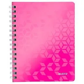 Leitz, LEITZ Notizblock WOW PP A5 46410023 pink kariert