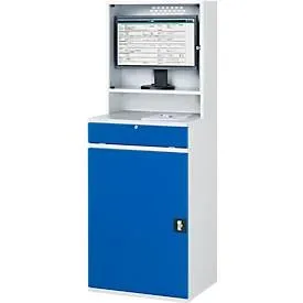 Computer-Schrank Typ 650-M65, B 650 x T 520 x H 1770 mm, stationär