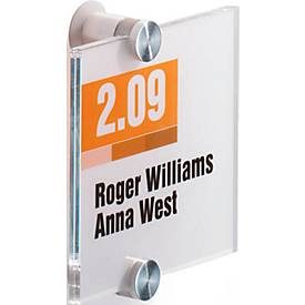DURABLE, DURABLE T&uuml;rschild Crystal Sign 482019 transparent, acryl 105x105mm