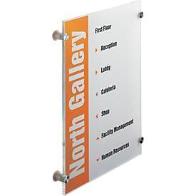 undefined, DURABLE Türschild Crystal Sign A3 482619 transparent, acryl 297x420mm