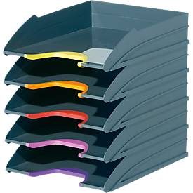 DURABLE, DURABLE Briefkorb-Set Varicolor -C4 7705/57 grau/anthrazit, 5-teilig
