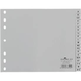 DURABLE, DURABLE Register PP grau A4 6500 10 A-Z teildeckend