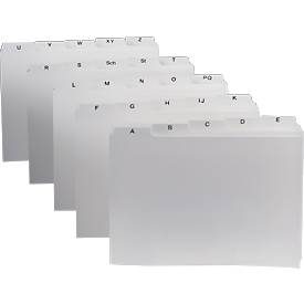 DURABLE, DURABLE Leitregister DIN A5 quer Weiß 21 x 14,8 cm 25 Stück
