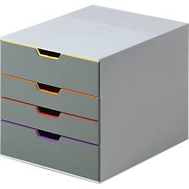 DURABLE, DURABLE Schubladenbox VARICOLOR 760427 4 Schubladen, color