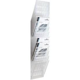 DURABLE, DURABLE Flexiboxx Wandprospekthalter A4 Polystyrol Transparent 24 x 13,5 x 111,5 cm