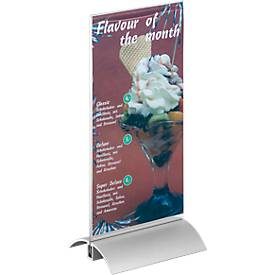 DURABLE, DURABLE Tischaufsteller 8587-19 DIN 1/3 A4 Transparent Acryl, Aluminium 10,7 x 8,5 x 23,7 cm