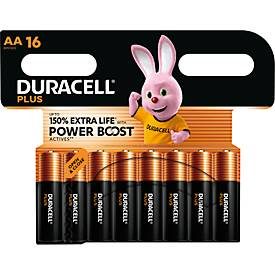 DURACELL, Duracell Plus Power Boost MN1500 Mignon (AA)-Batterie 1.5 V 16 St.