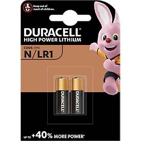 DURACELL, DURACELL Batterie Security MN9100 N, LR1, 1.5V 2 St&uuml;ck