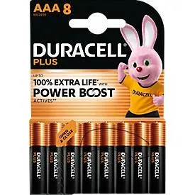DURACELL, Duracell Plus Power Boost Micro (AAA)-Batterie Alkali-Mangan 1.5 V 8 St.